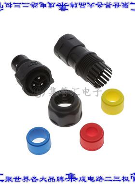 CC-03BFMB-QL8APP 圆形连接器3(2电源+PE)插头公引脚螺钉镀金自由