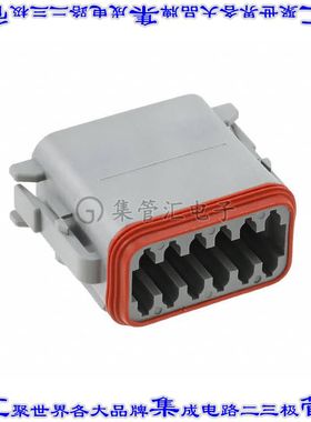 DT06-12SA-CE06 矩形连接器外壳12POS插头2排母形插口灰色自由悬