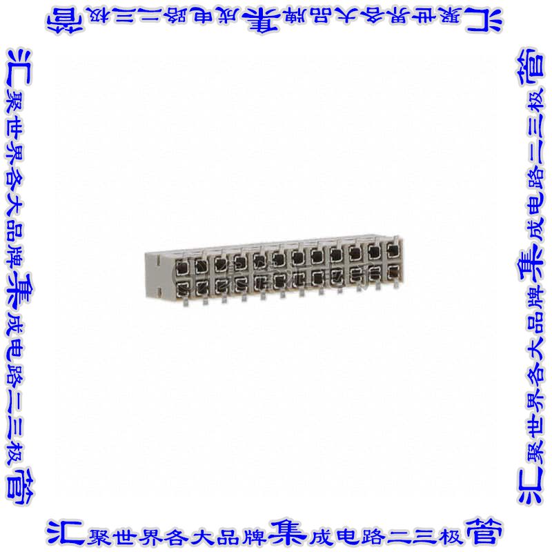 89898-312LF 针座连接器24POS插座2排2.54mm母形插口表贴SMD镀金