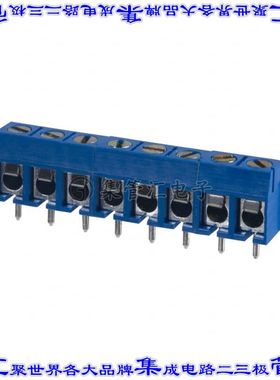 OSTTC080162 线对板连接器8POS接线端子5mm通孔水平带板