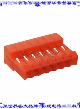 MTD-B-07-A-2 矩形连接器7POS插座3.96mm母插口橙色IDC锡自由悬挂