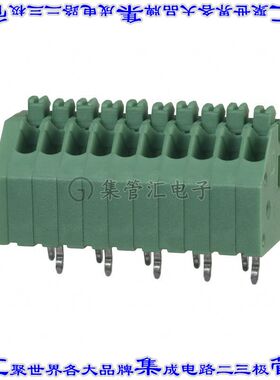 1990083 线对板连接器10POS接线端子2.5mm通孔45角度带板