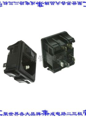 2-1609114-9 电源接入连接器3POS插座公插片模块IEC320-C14面板安
