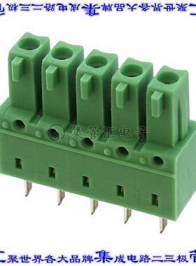 1875454 端子块连接器5POS接头母型插口3.81mm绿色垂直通孔