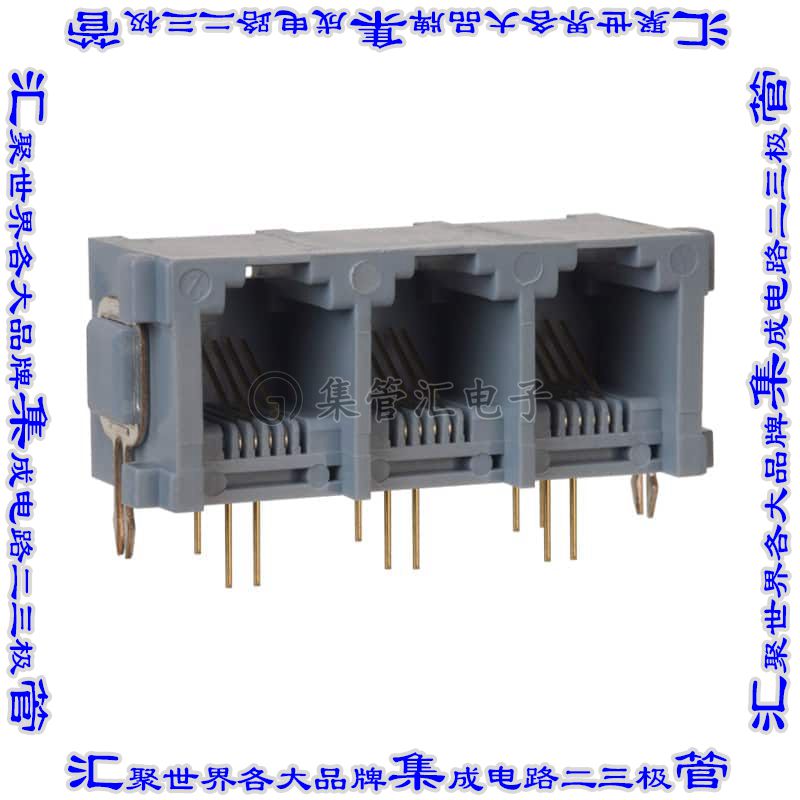 TM2REA-1812(50) 接插件连接器CONN MOD JACK 6P4C R/A UNSHLD