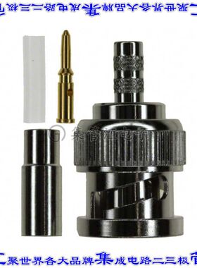 112556 同轴连接器BNC插头公引脚压接75欧姆自由悬挂