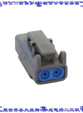 PX0010S02GY 矩形连接器外壳2POS插头母形插口灰色自由悬挂