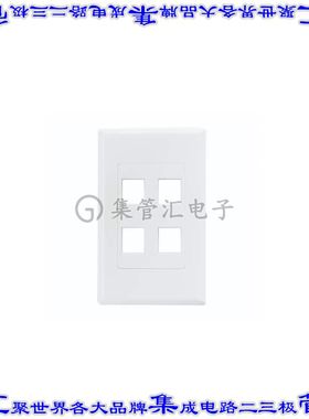 FPDS4-W 接插件连接器SCREWLESS DECORA 4 PORT FACEPLAT