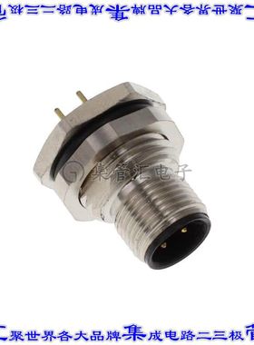 ALBKM12-RPBR4-S0 圆形连接器4POS插座公形引脚焊接面板安装通孔