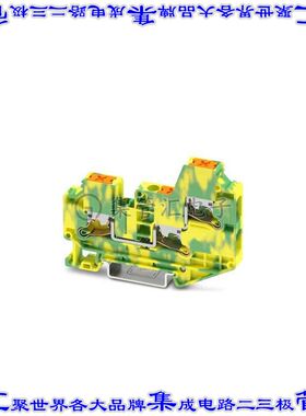 1329507 端子块连接器3POS接地地面8.2mm绿色黄色8-16AWG