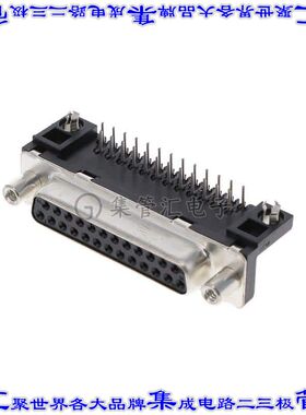 D25S23A4GV00LF 连接器25POS插座母插口2排D-Sub通孔直角