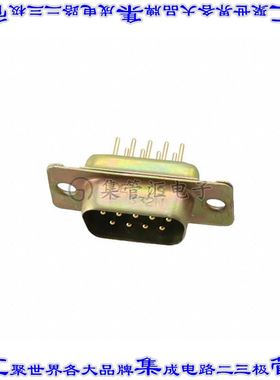 DEM09P332N 连接器9POS插头公引脚2排D-Sub通孔