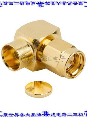 132344 同轴连接器SMA插头公引脚焊接50欧姆自由悬挂直角