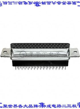 745191-7 连接器50POS插座母插口3排D-Sub通孔