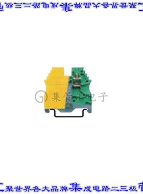 334140 端子块连接器2POS接地地面10.0mm绿色黄色8-16AWG