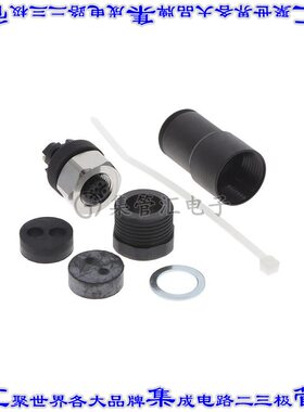 1403372 圆形连接器5POS插座母插口螺钉镀金自由悬挂