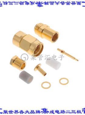 R125091000 同轴连接器SMA插头公引脚压接焊接50欧姆自由悬挂