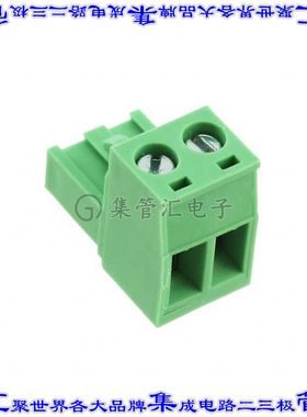 OSTTJ025153 端子块连接器2POS插头母插口5.08mm绿色自由悬挂