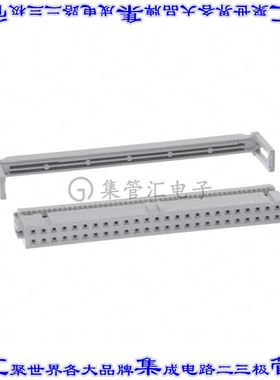 71600-050LF 矩形连接器50POS插座2排2.54mm母插口灰色IDC镀金自