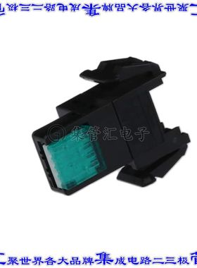 37C04-2124-0P0 FL 矩形连接器8POS插口2排2mm母插口黑色IDC面板