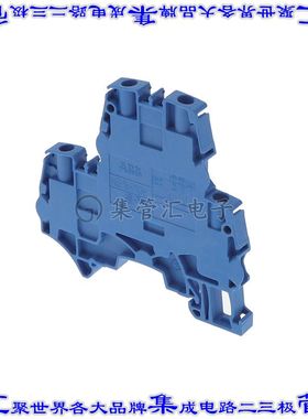 1SNK506220R0000 端子块连接器4POS馈通式2排6.0mm蓝色10-24AWG