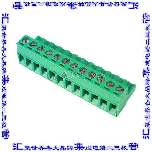 ED950/12 端子块连接器12POS插头母插口5mm绿色自由悬挂