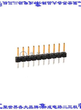 1-2355045-0 针座连接器10POS分离式2mm公形插针通孔直针镀金