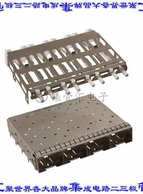 U77-C461M-2081 插拔式连接器机架成组(1 x 4)SFP+通孔直角压配