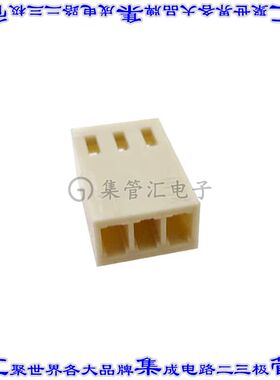 MTA-03 矩形连接器外壳3POS插座2.54mm母形插口白色自由悬挂