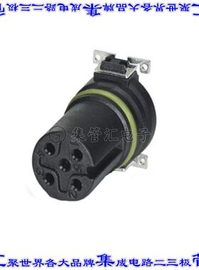 1411992 圆形连接器5POS插件母插口焊接镀金表面贴装