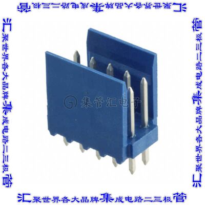281739-5 针座连接器10POS接头2排2.54mm公形插针通孔直针锡