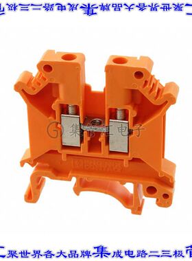 3002908 端子块连接器2POS馈通式6.2mm橙色10-30AWG