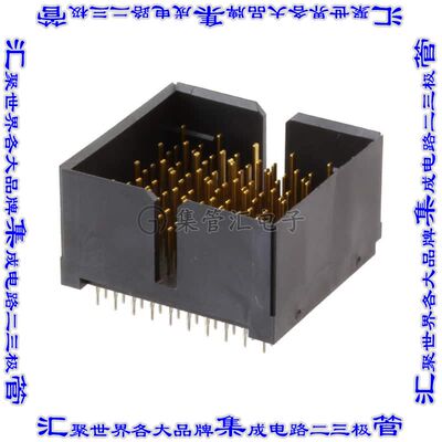 1934312-1 背板连接器120POS接头公引脚12排1.9mm通孔黑色