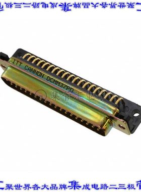 DCMM-37P-D 连接器37POS插头公引脚2排D-Sub面板安装通孔直角