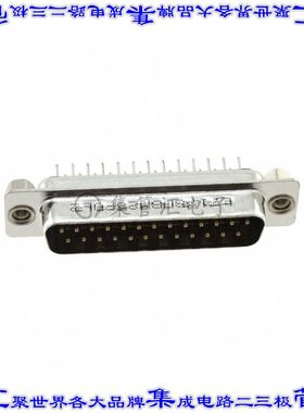 L717SDBH25POL2 连接器25POS插头公引脚2排D-Sub通孔