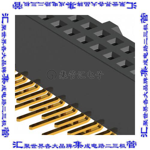 SFH11-PBPC-D17-RA-BK 针座连接器34POS插座2排2.54mm母形插口通