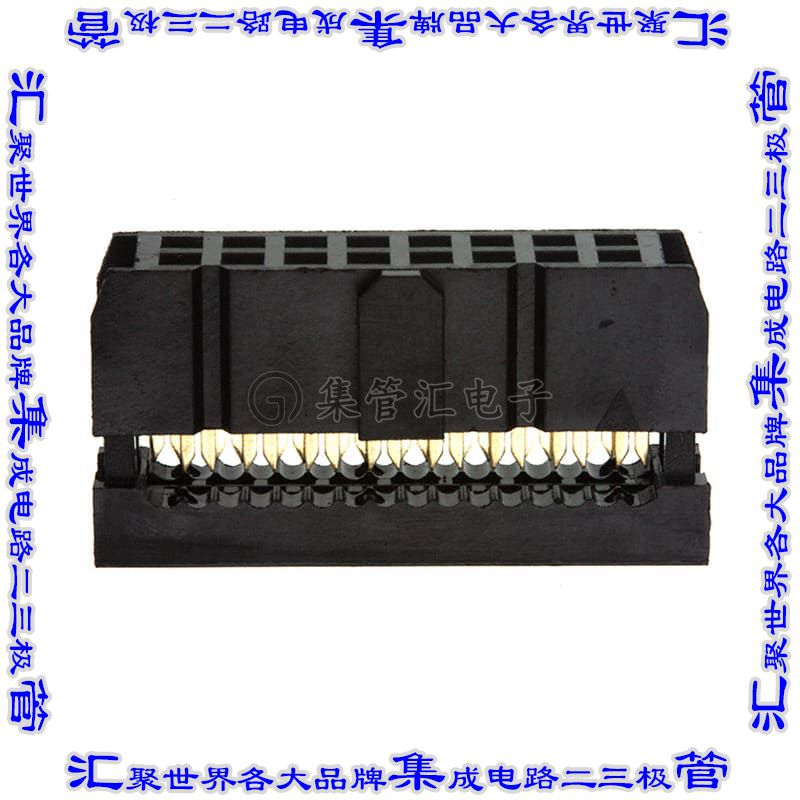 SFH210-PPPC-D08-ID-BK 矩形连接器16POS接头2排2.54mm母插口黑色