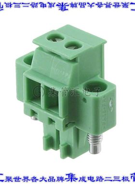 1828346 端子块连接器2POS插头母插口3.81mm绿色自由悬挂