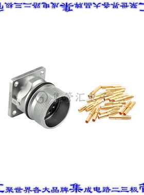 MA1LAP1200S-KIT 圆形连接器12POS插座母插口压接镀金面板安装