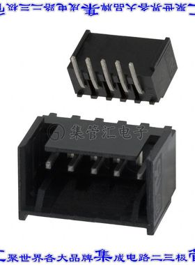 2-644803-5 针座连接器5POS接头2.54mm公形插针通孔直角锡