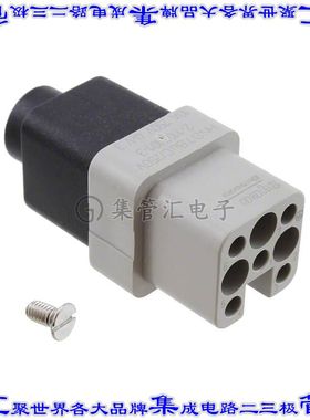 2-1103101-3 连接器7+接地无触头嵌件母头压接