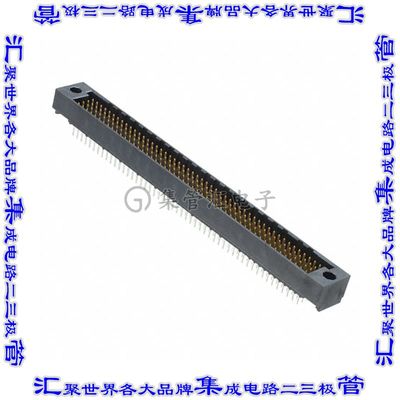 532436-7 背板连接器200POS接头公引脚4排2.54mm通孔黑色