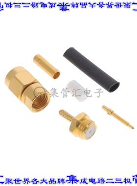 R125069000 同轴连接器SMA插头公引脚压接焊接50欧姆自由悬挂