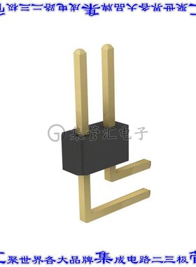 PRPC001DBAN-M71RC 针座连接器2POS分离式2排公形插针通孔直角镀