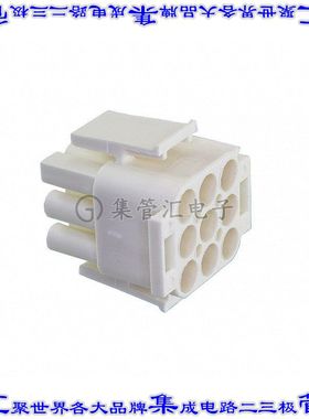 1586844-1 矩形连接器外壳9POS插头3排公形引脚天然色自由悬挂