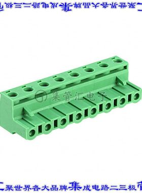 1766945 端子块连接器8POS插头母插口7.5mm绿色自由悬挂