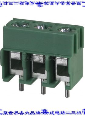 1935174 线对板连接器3POS接线端子5mm通孔水平带板