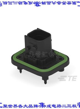 1-2377473-1 针座连接器4POS接头2排6mm母形插口通孔银