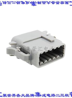 ATM06-12SA 矩形连接器外壳12POS插头2排母形插口灰色自由悬挂