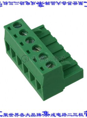 OSTTJ067150 端子块连接器6POS插头母插口5mm绿色自由悬挂